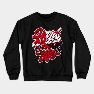 Hard Knock Chile Red Retro Sneaker Art Crewneck Sweatshirt